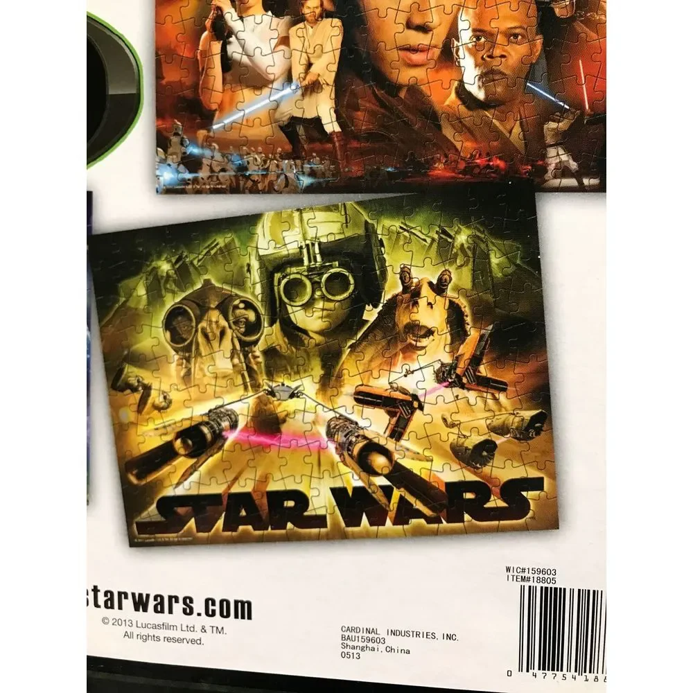 Star Wars 3D 5 pack sealed not opened vintage Jigsaw puzzle pack by Cardinal NEW